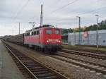 139 309-9 zieht den Wasserleerzug CS 47538 Mannheim-Rheinau - Saarbrcken am 13.09.2011 durch Kaiserslautern