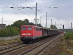 139 554-0 zieht einen gemischten Gterzug am 20.10.2011 durch Einsiedlerhof