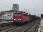 139 246-3 zieht den Opelzug Rsselsheim - Einsiedlerhof am 25.11.2011 durch Kaiserslautern