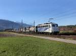 Die 139 260 mit einem KLV-Zug am 17.11.2012 unterwegs bei Schwaz.