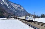 139 177 mit einem Zuckerzug am 24.03.2021 bei Niederaudorf.