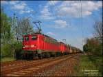 In Doppeltraktion wird dieser Steinkohle-Bunkerzug heute aus Richtung Falkenberg/Elster kommend in Richtung Lu-Wittenberg fahren.