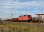 140 381 mit einem Eas-Zug in Zeithain (b.Riesa) in Richtung Elsterwerda, 05.02.08.