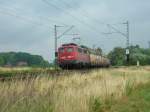 140 036 mit einem Autozug bei Haste