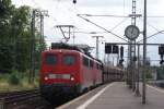 140 856-6 + 140 xxx-x mit einem Kohlezug in Ffm Sd am 16.07.2008