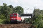 140 808-7 mit Kesselwagenzug in Krefeld am 25.07.08