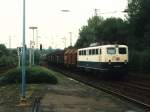140 286-6 mit einem Gterzug auf Bahnhof Viersen am 26-8-1997. Bild und scan: Date Jan de Vries.
