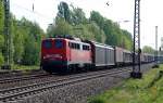 140 368 zog am 06.05.11 den VW-Zug Zwickau-Mosel - Braunschweig durch Leipzig-Thekla Richtung Mockau.