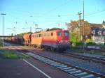 140 459-9 zieht einen Schotterzug am 30.09.2011 durch Schwetzingen 
