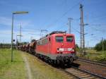 140 651-1 durchquert hier am 15.07.2006 den Bahnhof Lehrte.