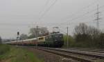 DB Museum E 40 128 + 140 423-5 mit dem DBM 91340 von Chemnitz nach Koblenz-Ltzel, am 30.04.2013 bei Ingersleben.