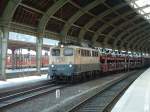 140-423 mit einem Gterzug im Hagener Hbf