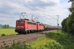 Am 13.Juni 2013 waren DBSR 140 791 & 833 mit einem Kesselwagenzug bei Elze(Han) auf dem Weg nach Seelze Rbf.
