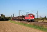 Am 2.Oktober 2013 war DBSR 140 637 mit EK 53791 bei Elze(Han) auf dem Weg nach Gttingen Gbf.