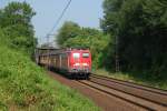 140 218-9 mit einem VW-Teilezug am 17.07.2013 bei Ahlten 