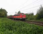 140 600-8 DB Cargo kommt aus Richtung Aachen-West,Laurensberg,Richterich, und fährt in Richtung Kohlscheider-Bahnhof,Herzogenrath,Neuss mit einem kurzen Schrottzug aus Aachen-West nach Neuss.