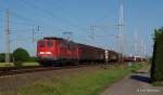 140 491-2 rollt am 15.05.15 gemächlich in der Nachmittagssonne durch Dedensen/Gümmer Richtung Wunstorf.