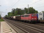Die Baureihe 140 verschwindet immer mehr von den Gleisen. Am 19.05.2016 war DB 140843 um 6.49 Uhr in Dedensen mit einem Güterzug in Richtung Wunsdorf unterwegs.