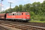 140 002-7 mit einem Ganzzug aus Fals Wagen in Richtung Rheintal, hier am 15.7.09 in Gremberg Nord bei Kln.