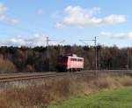 Am 25.11.13 hatte die 140 172 Testfahrten zwischen Plauen/V.