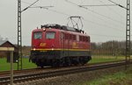 LZ bei Bösinghoven ist die EBM 140 003-5 auf der Kbs 495 gen Duisburg unterwegs.31.3.2016