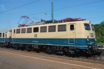 Lokportrait von 140 423-5, welche am Nachmittag des 14.06.2015 mit einem Pendelzug (Koblenz Lützel - Koblenz Hbf - Koblenz Lützel) zusammen mit der E40 128 am Zugende durch Koblenz