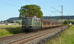 Mit dem Henkelzug aus Wassertrüdingen rollt 140 438 der Bayernbahn am 12.06.17 durch Retzbach-Zellingen Richtung Gemünden.