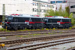 EBS 140 815-2 und 140 811-1 Passau Hbf, vom Bahnsteigende fotografiert. 07.10.2017