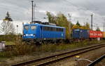 Am 27.10.2017 fuhr die 140 038-0 von METRANS (PRESS) von Hamburg nach Stendal und weiter nach Leipzig .