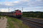 140-856-6 der Bayernbahn Gmbh zieht ihren Henkelzug in Richtung Treuchtlingen. Aufgenommen am 09.09.2022