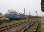 Am 05.04.2014 kam EGP 140 857 mit einem Containerzug durch Stendal und fuhr weiter in Richtung Magdeburg.