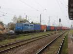 Am 05.04.2014 kam EGP 140 857 mit einem Containerzug durch Stendal und fuhr weiter in Richtung Magdeburg. 