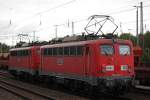 RBH 162 (140 789)+RBH 163 (140 815) am 19.8.13 als Lz in Düsseldorf-Rath.