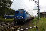 Am 5.08.2014 fuhr die 140 038-0 von der Press von Borstel bei Stendal nach Wittenberge . 