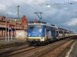 Am 20.09.2015 kam 140 761 mit ihrem Skoda Autozug aus Magdeburg nach Stendal und fuhr weiter nach Wittenberge.