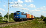 Am 11.05.2016 kam die 140 038-0 von METRANS (Press) aus Richtung Stendal und fuhr weiter in Richtung Salzwedel .