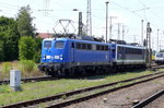 Am 22.07.2016 Rangierfahrt von der 155 045-9 von IntEgro (Press)und die 140 042-4 von der Press in Stendal .