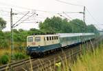 141 344 mit RE 5510 (Gttingen–Uelzen) am 20.07.1995 in Suderburg