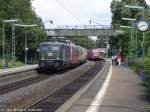 Der Sonderzug mit 141 228-7 und 103 101 wurde hier mitsamt Sdz in Bad Vilbel-Sd abgelichtet. Die Fahrt ging von Altenbeken nach Darmstadt-Kranichstein.