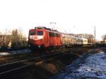 141 231-1 mit Wiehengebirgebahn RB 61 12166 Bielefeld-Rheine auf Bahnhof Hrstel am 23-01-2000. Bild und scan: Date Jan de Vries.