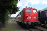 Auf dem Auengelnde des DB Museum Koblenz-Ltzel stand auch 141 366-5 beim Sommerfest 2013.