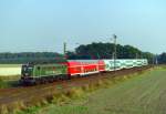 141 235 mit RE 24070 (Hannover–Nienburg) am 10.09.1999 in Linsburg