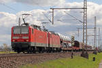 143 030-5 mit 143 062-8 durchfahren Dedensen-Gümmer 19.4.2016