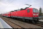 143 034-7 der S-Bahn Mitteldeutschland (DB Regio Südost) als S 37746 (S7) von Halle(Saale)Hbf Gl. 13a nach Halle-Nietleben steht im Hp Halle Rosengarten auf der Bahnstrecke Halle–Hann. Münden (KBS 590). Bild durchlief die Selbstfreischaltung. [18.2.2018 | 16:27 Uhr]