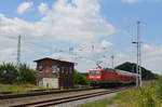 143 276-4 in Kämmereiforst am Stellwerk KO S9 nach Halle Saale der S-Bahn Mitteldeutschland 19.07.2018