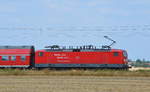 143 893-6 mit Gebrautzug Werbung in Krensitz S9 nach Halle Saale der S-Bahn Mitteldeutschland 19.07.2018