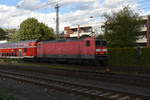 Schieben ist 143 825 hier in Rheydt am RB 27 zusehen. 21.9.2018