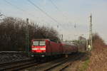 143 925 schiebt die RB27 durch Grevenbroich Erftwerk gen Grevenbroich.