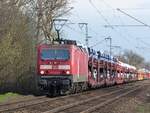 143 288 mit Auto-Ganzzug bei Salzbergen, 03.04.18