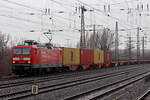 DB Gebrauchtzug 143 893-6 in Diensten von DELTA in Hamm(Westf.) 24.2.2023